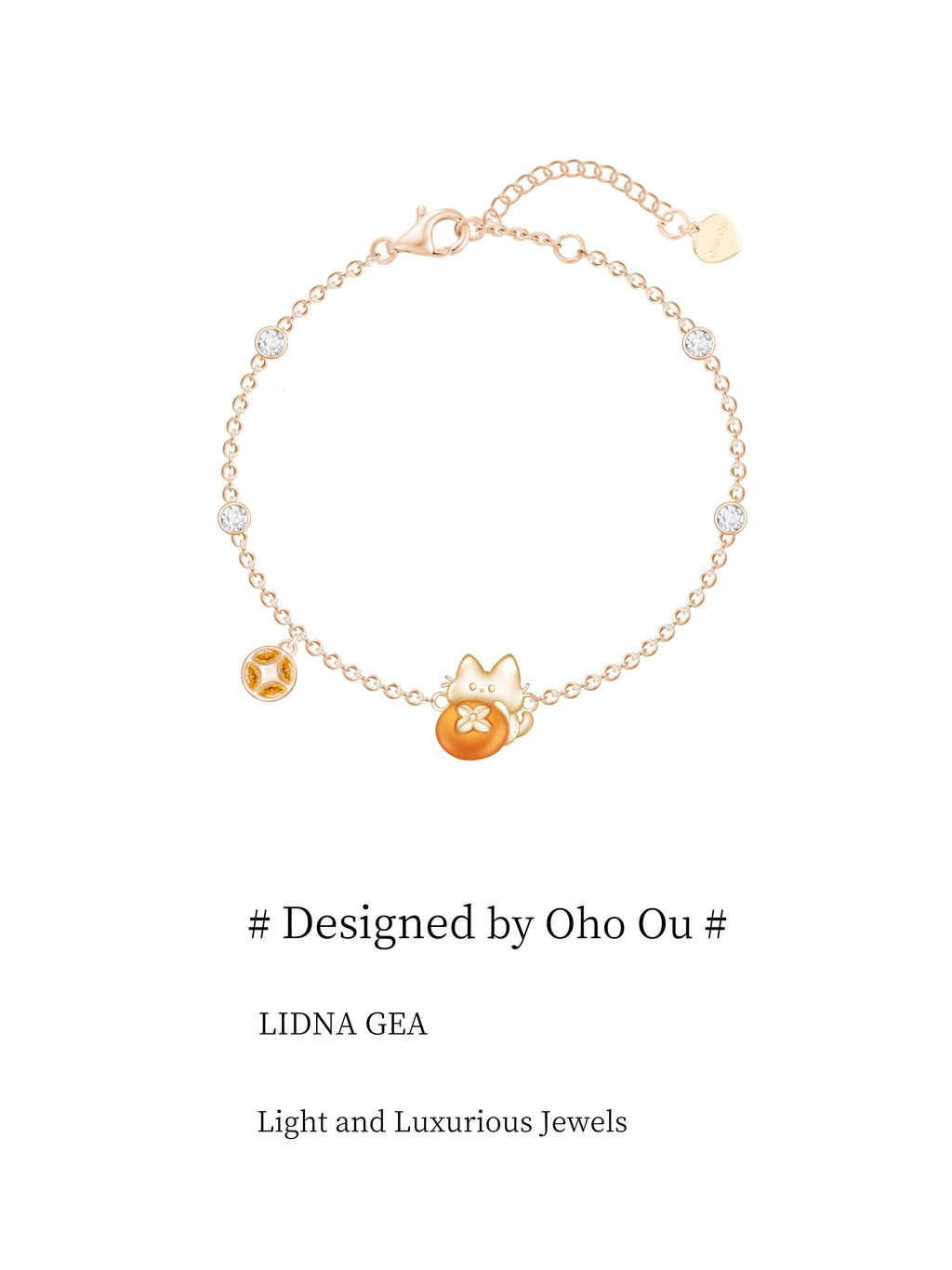 Oho Ou Persimmon Ruyi Bracelet