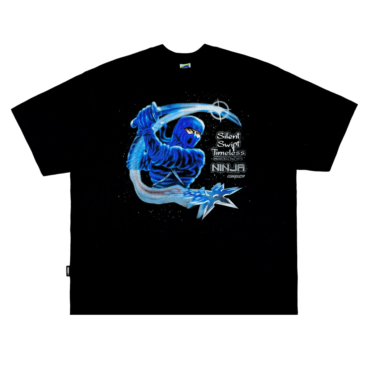 ComicTree C.t 2025 Summer Night Ninja Crew Neck Short Sleeve Tee