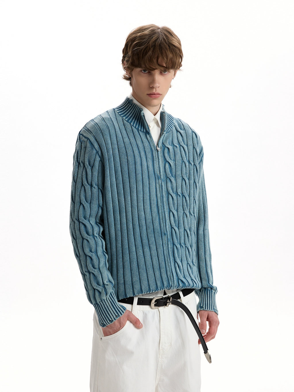 A PUEE Vintage Twist Knitted Sweater