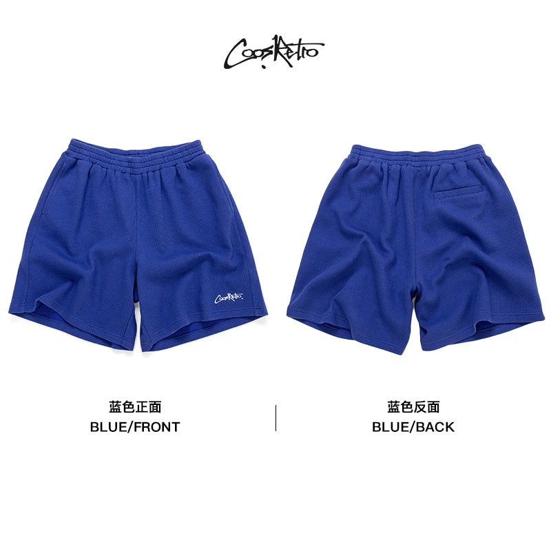 CoosRetro Casual Embroidered LOGO Shorts