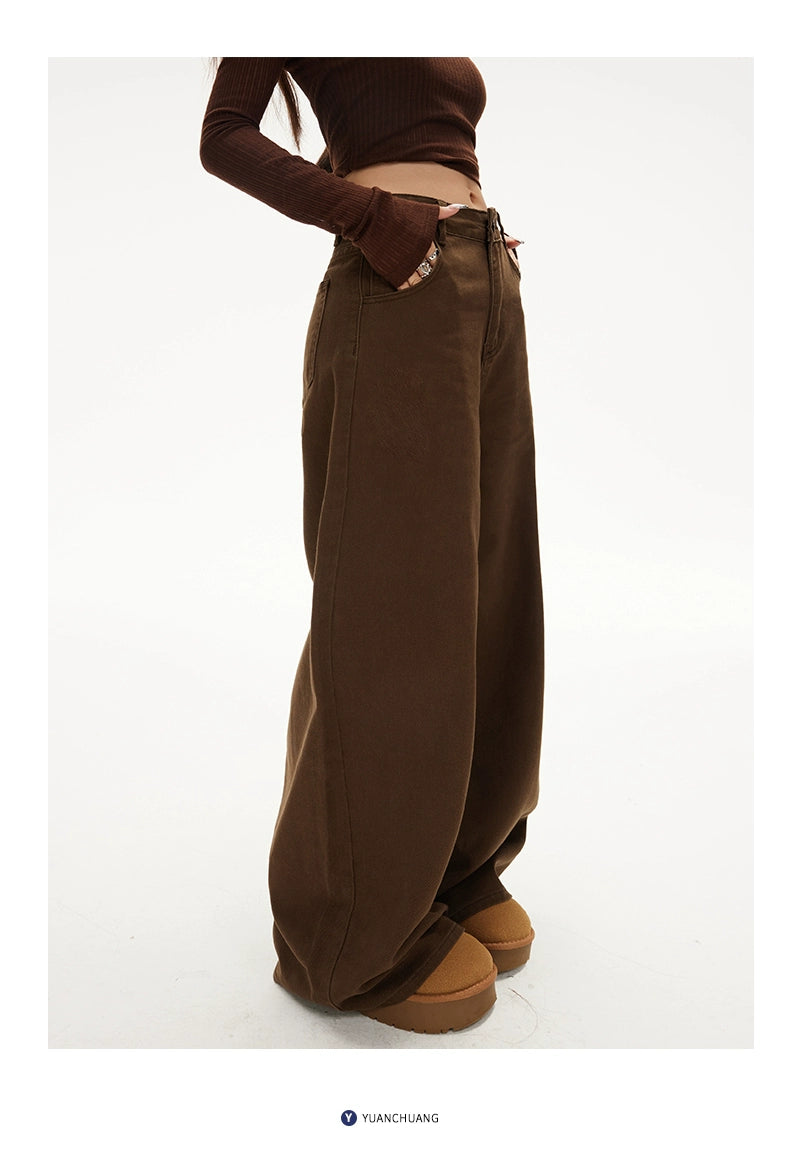 KPSR Vintage High Waist Loose Wide Leg Jeans