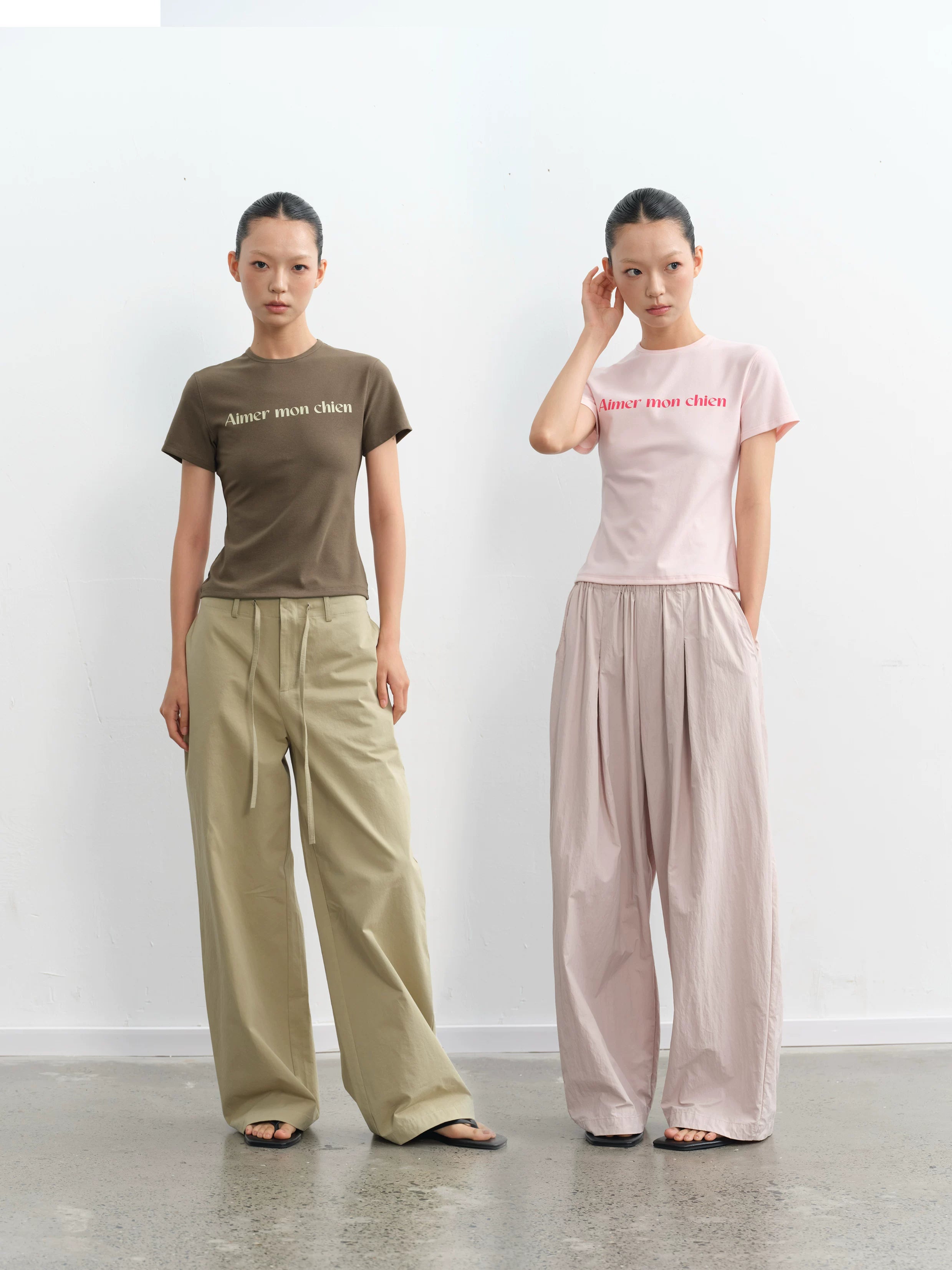 LINY LIBERTY Slim Fit and Thin Front Shoulder Tee