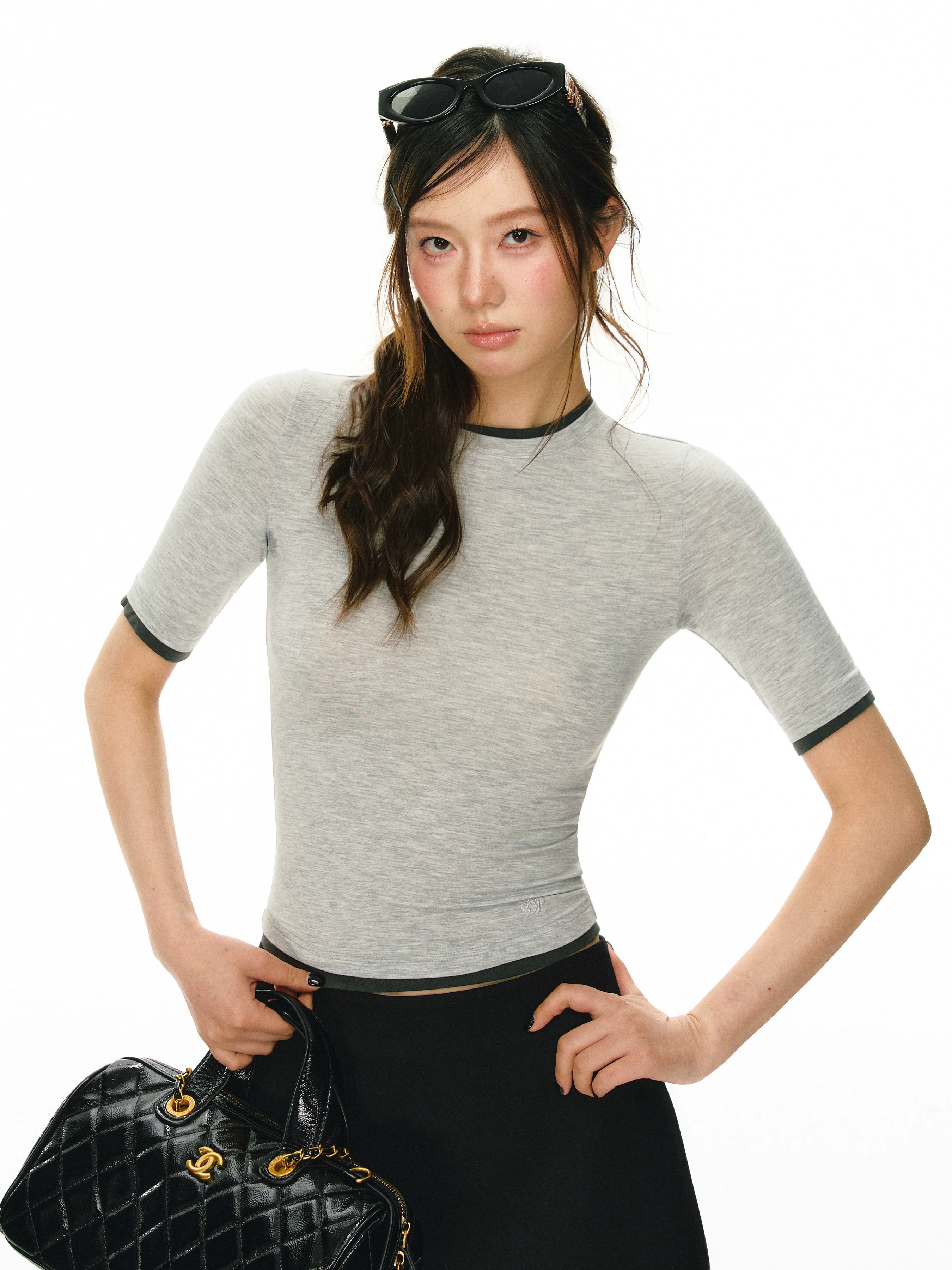 Ariseism Retro Contrast Slim Tee
