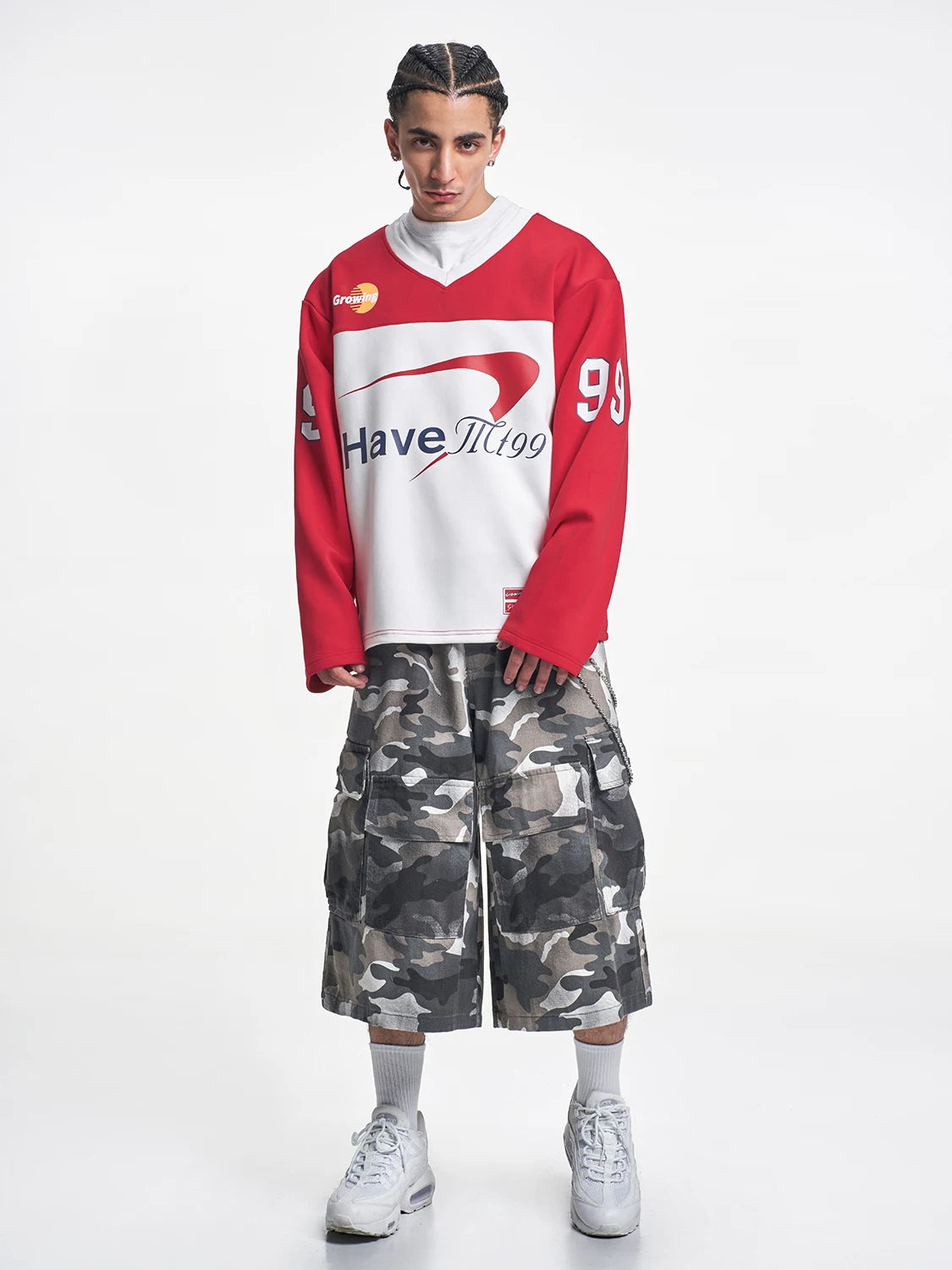 MT99 Retro Contrasting Casual Sweater