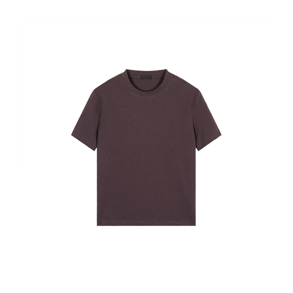 PLUS NO LOGO Simple and Versatile Front Shoulder Casual Tee