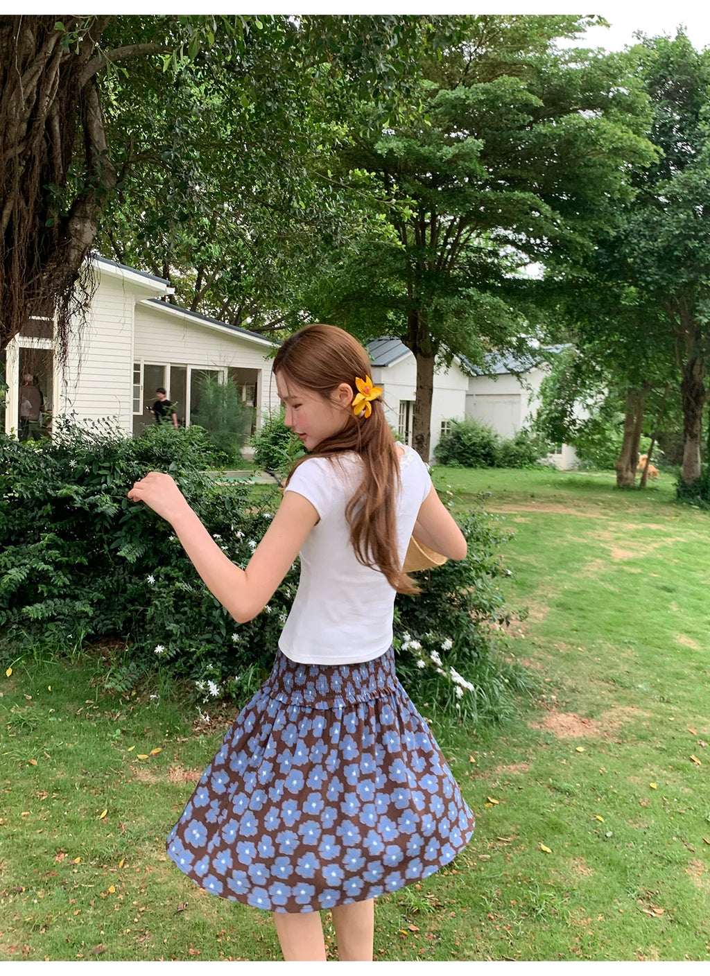 KANO Flower Print Tube Top Sling