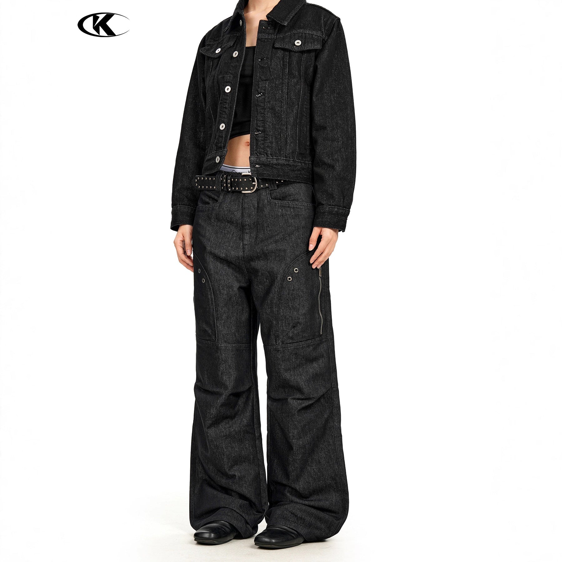 11KN Vintage Loose Versatile Wide Leg Straight Pants