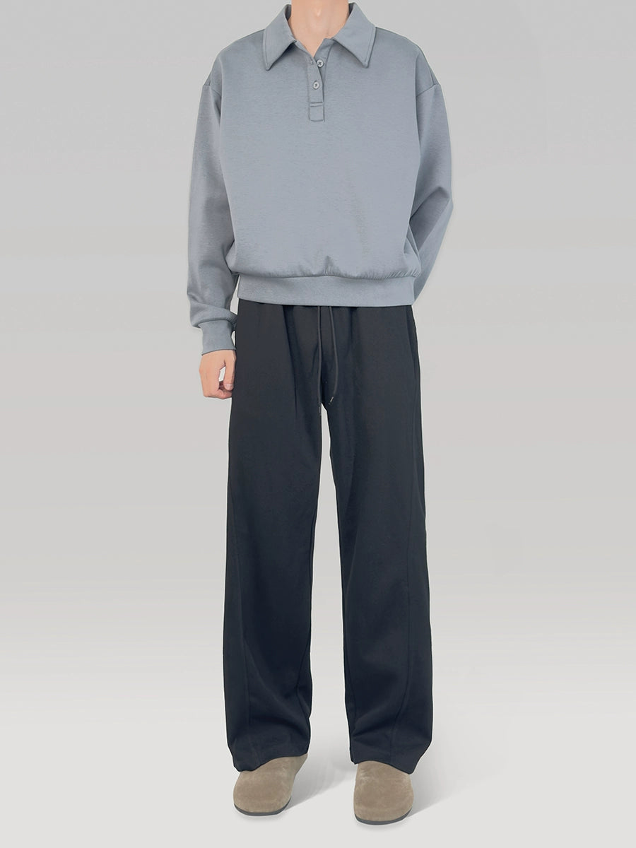 PLUS NO LOGO Wear-resistant Silky Casual Sweater