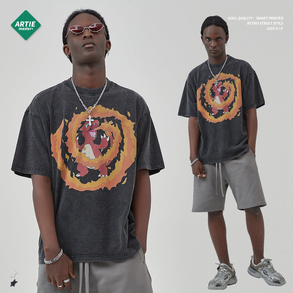 ARTIE Animation Cartoon Dragon Digital Printing Tee