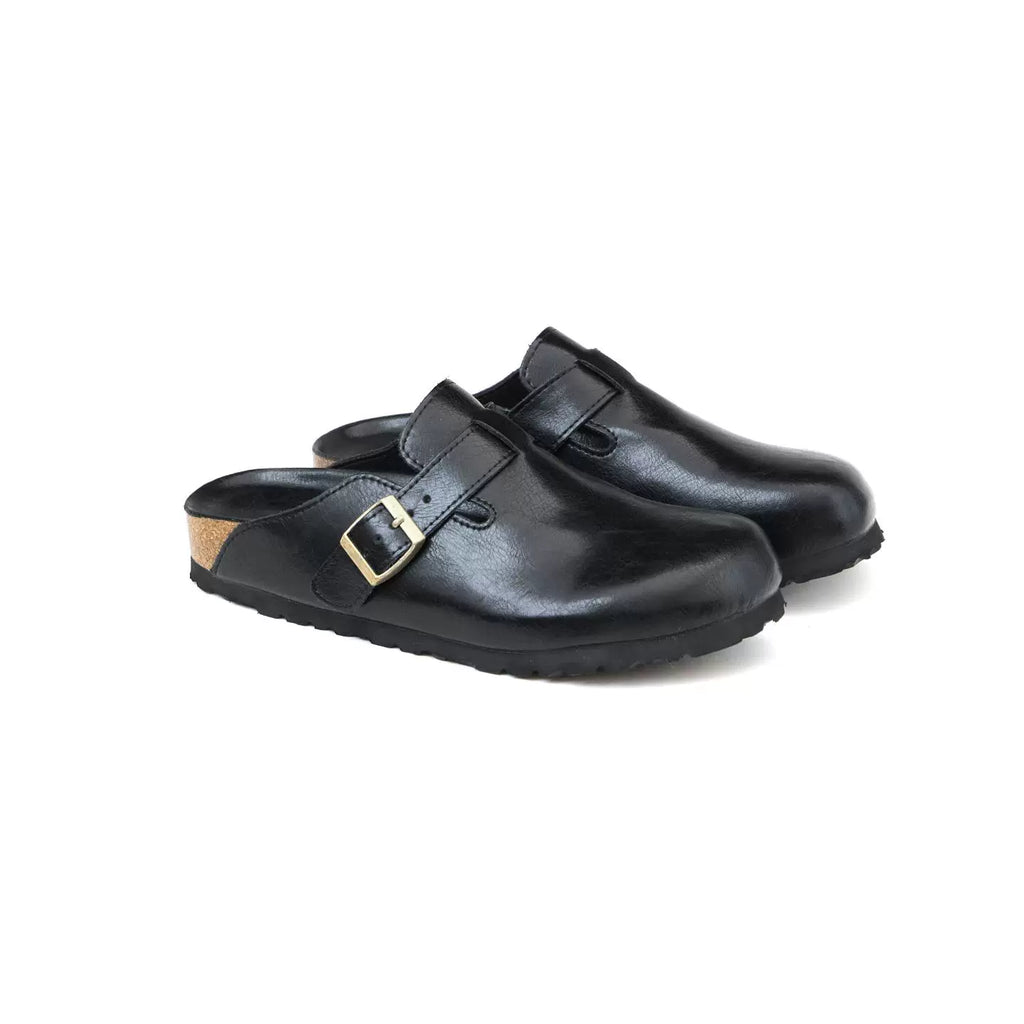 LIVINGTOWN Versatile One-pedal Half-drag Leather Shoes