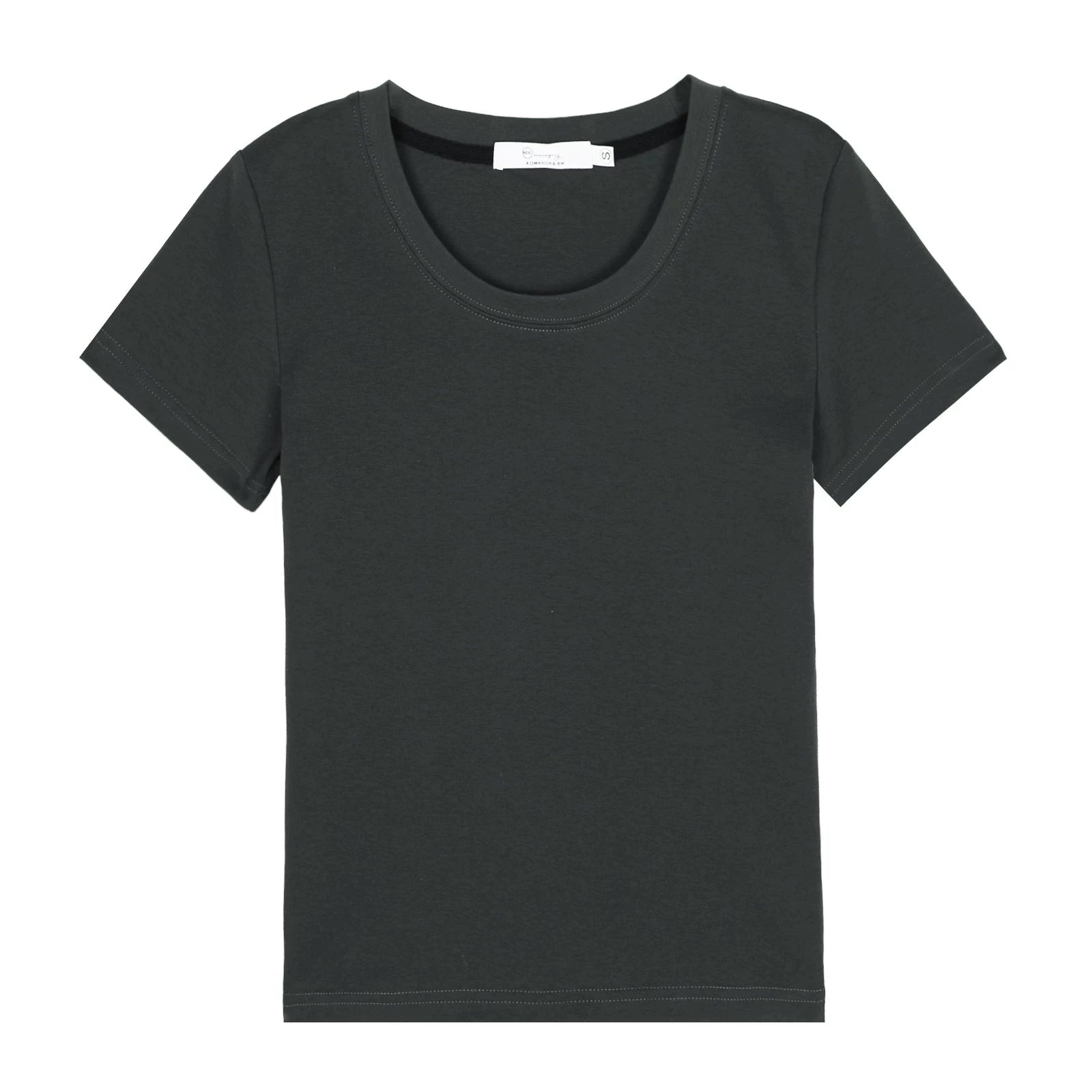 XUJING Simple V-neck Slim and Thin Tee