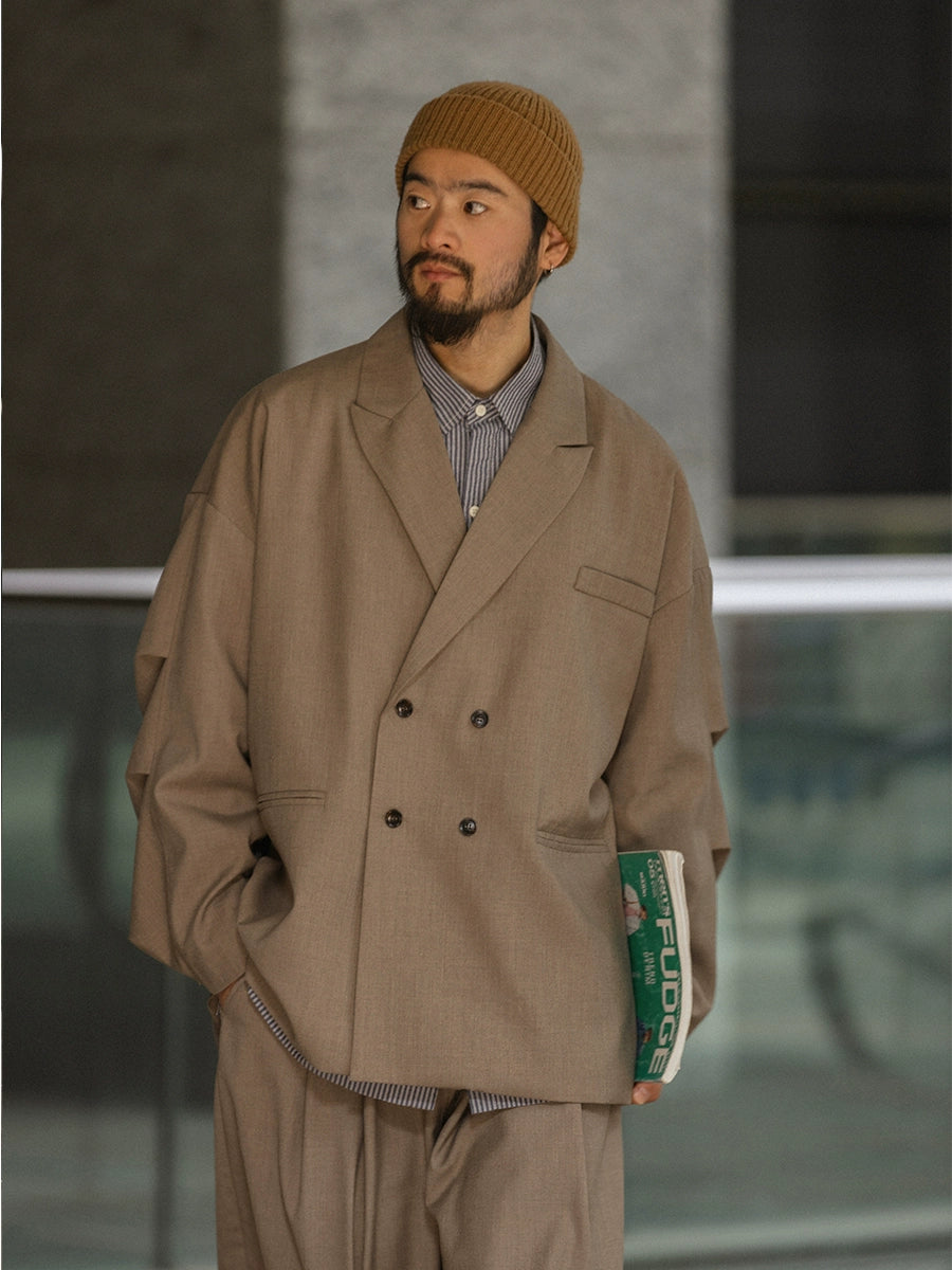 NOEARS Loose Double-breasted Loose Jacket