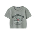 Nariele Waffle Retro Babes Crew Neck Tee