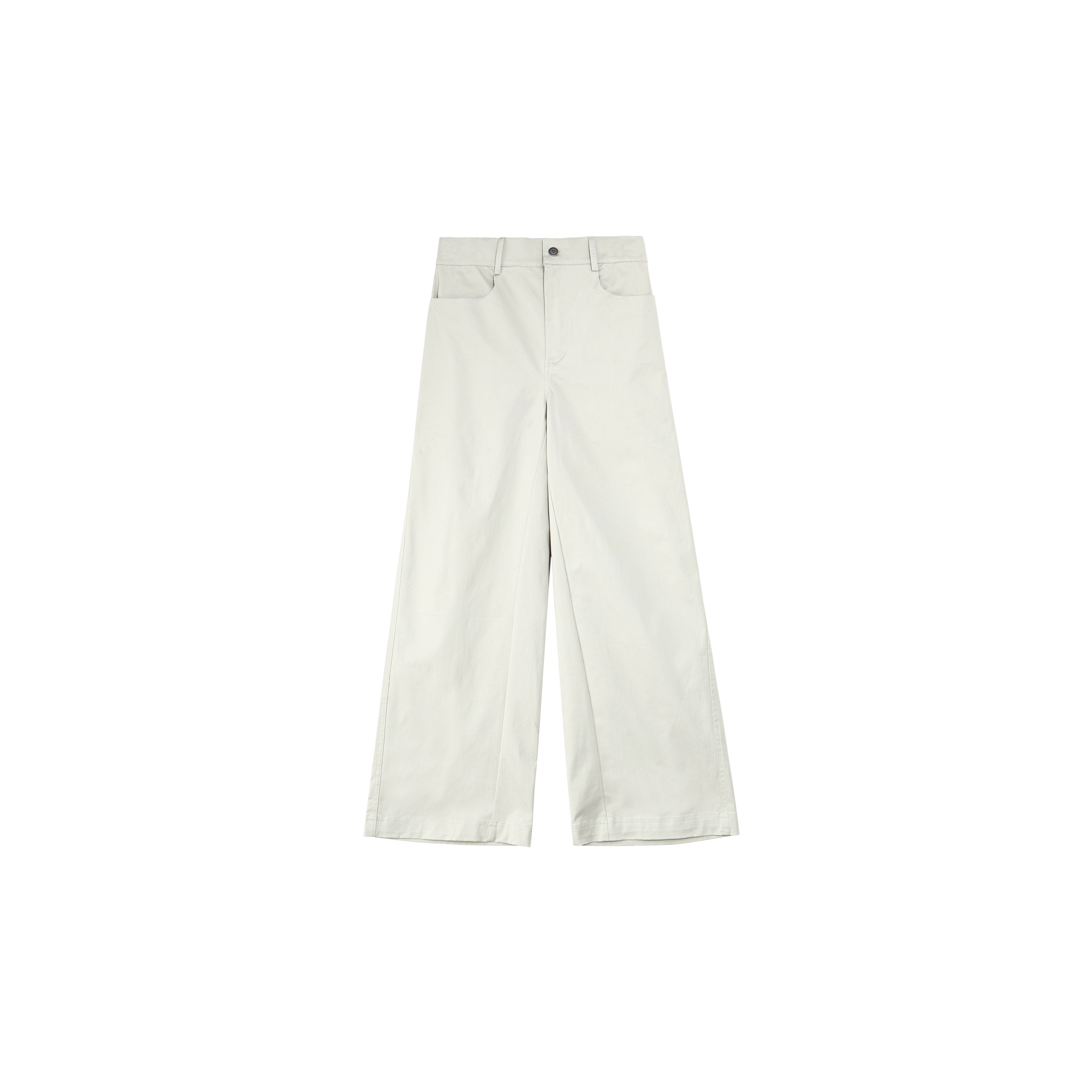 PLUS NO LOGO A Straight Wide-leg Slacks