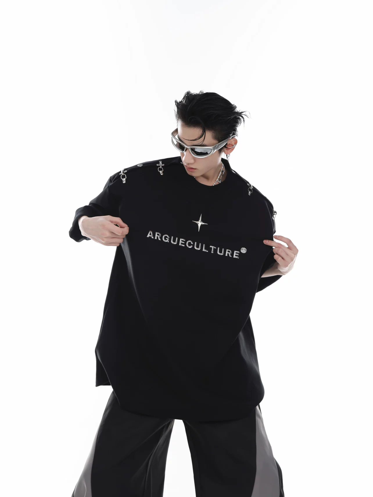 ArguECulturE Retro One-word Shoulder Loose Tee