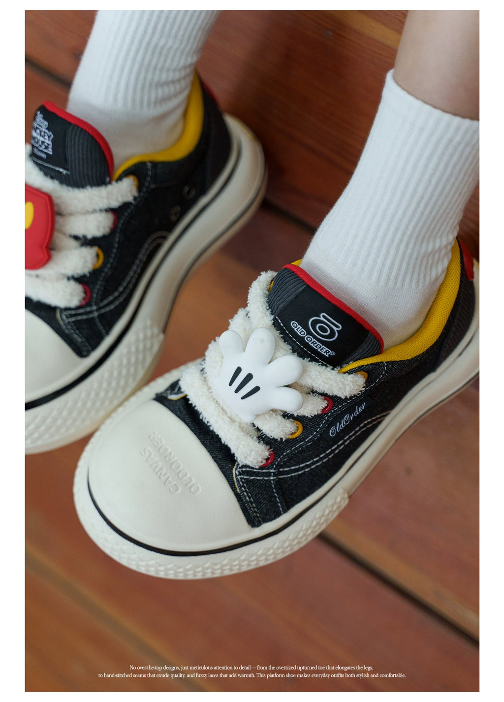 OLDORDER Retro Versatile Big Head Casual Espadrilles