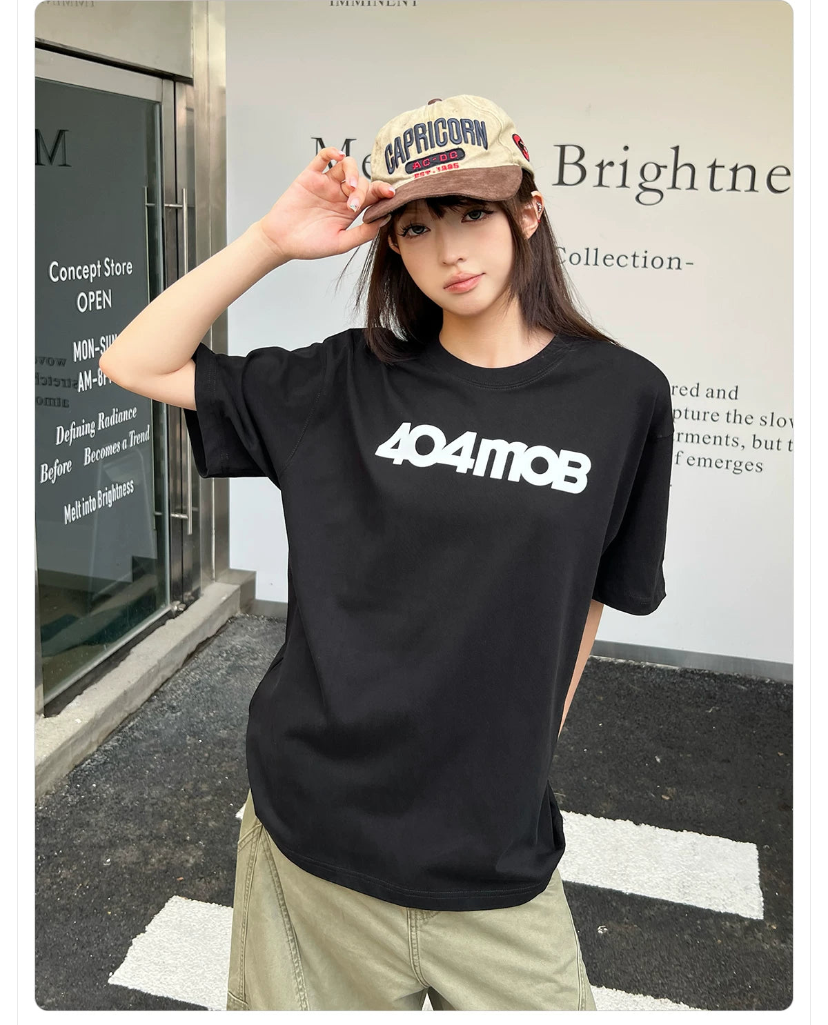 404MOB Simple Loose Versatile Tee