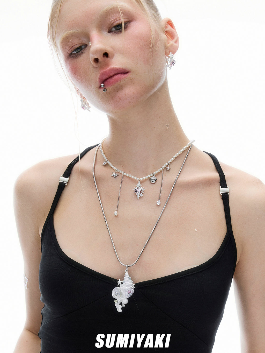 SUMIYAKI Conch Pearl Necklace