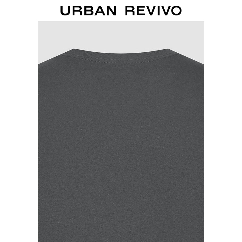 URBAN REVIVO Luli Retro Printed Crew Neck Tee