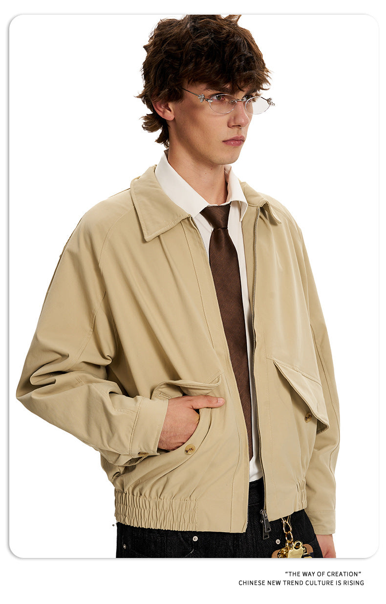 11KN Lapel Loose Casual Three-dimensional Jacket