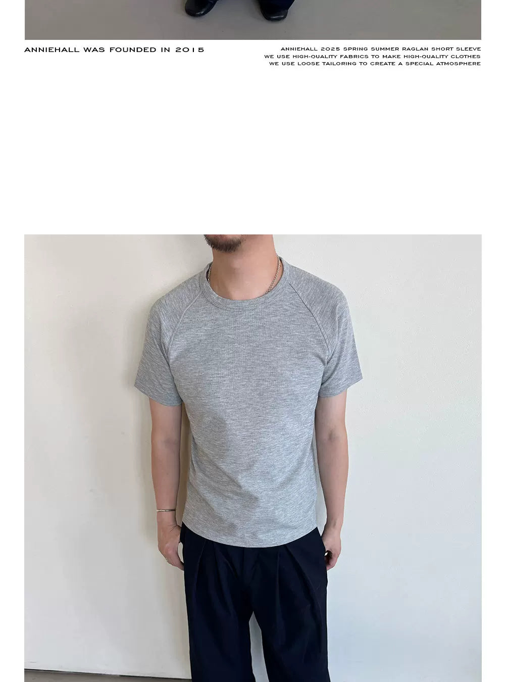 Anniehall Shoulder Sleeve Ice Breathable Quick Drying Tee