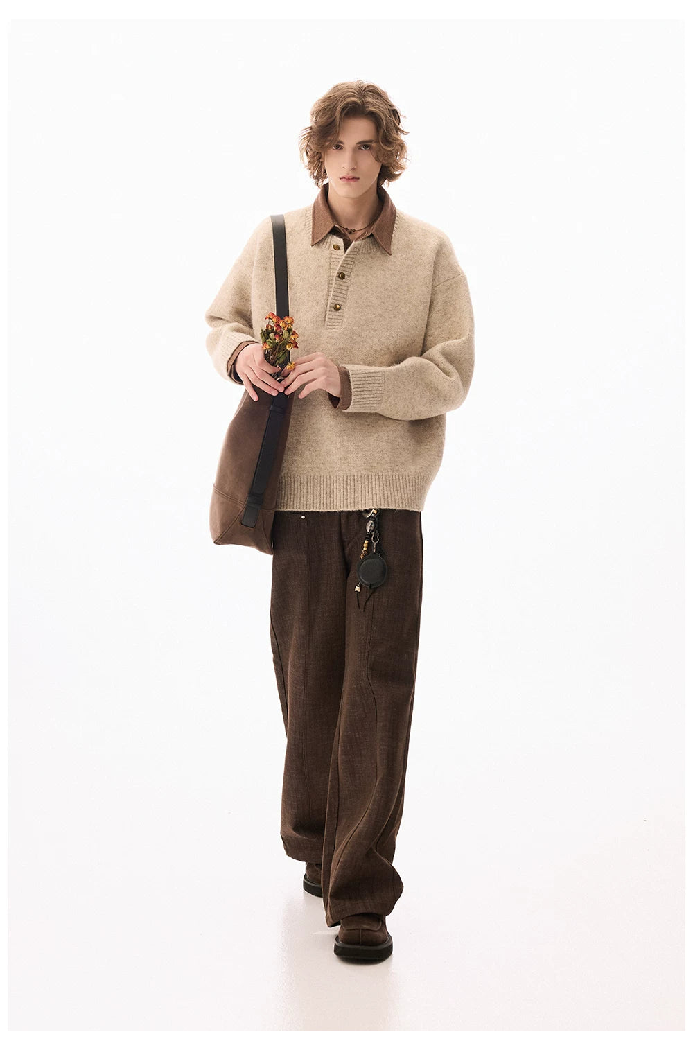 CHOR Straight Versatile Loose Wide Leg Jeans