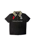 DETW Camouflage Contrasting Color Front Shoulder Thin POLO Shirt Tee