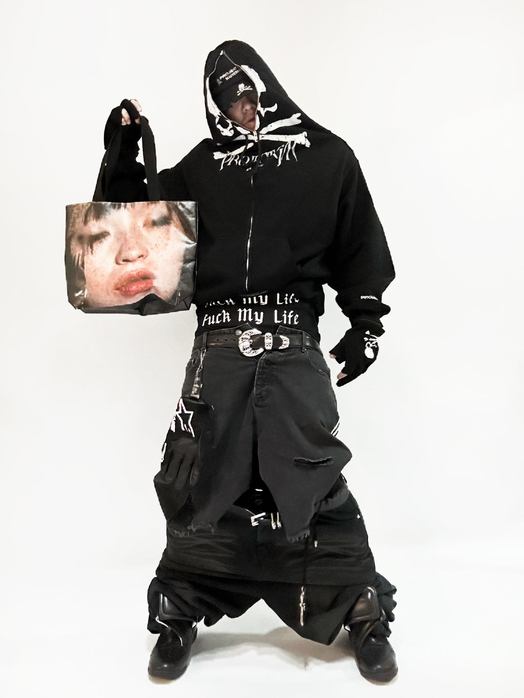 EREBUS Portrait Printed Waterproof Tote Bag