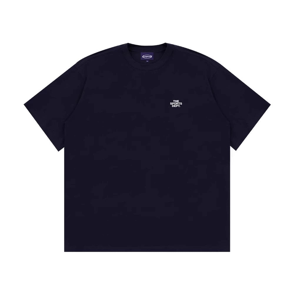Loopsoon Back Letter Print Loose Casual Tee