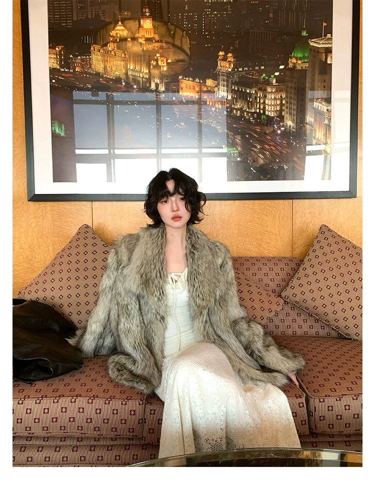 KELIFAN Vintage V-neck Lace Top Skirt Set