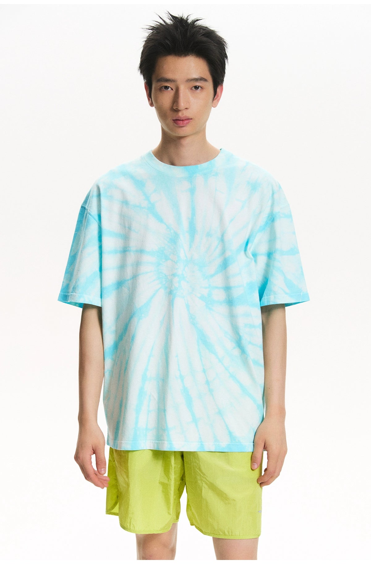 NewJNXS Breathable Neon Tie-dye Printing Tee
