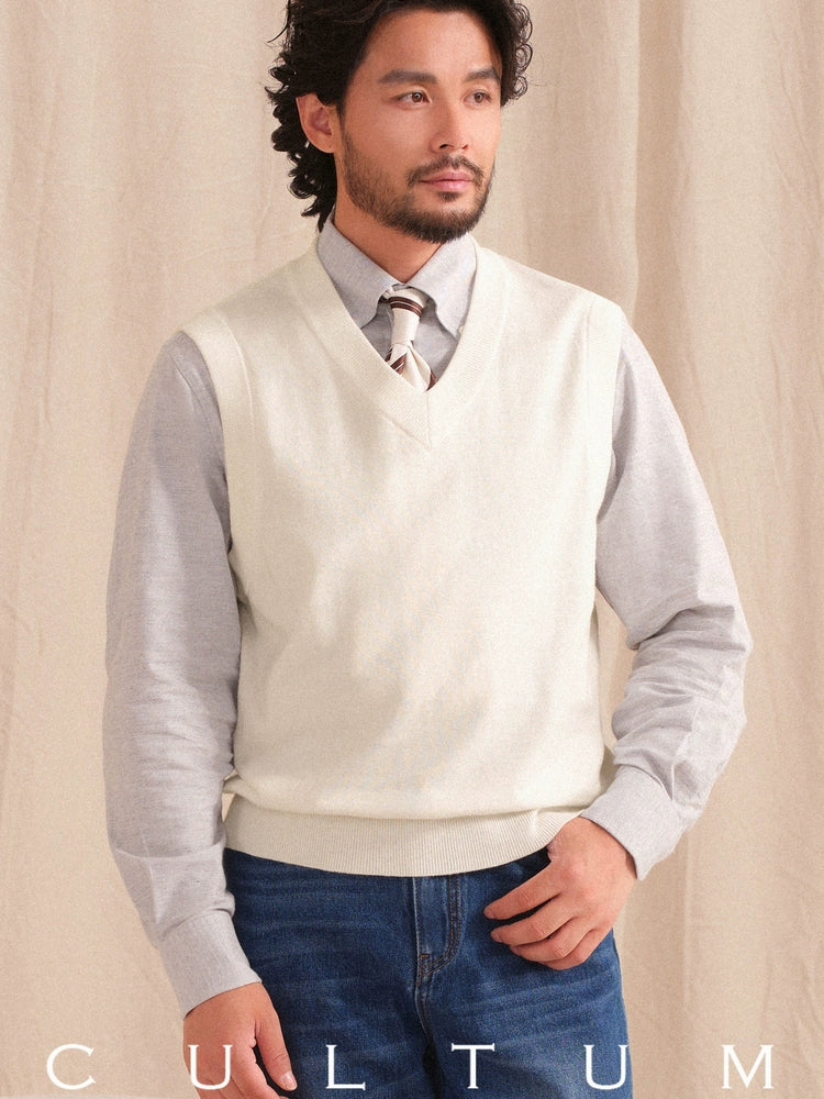 CULTUM Versatile V-neck Knitted Vest