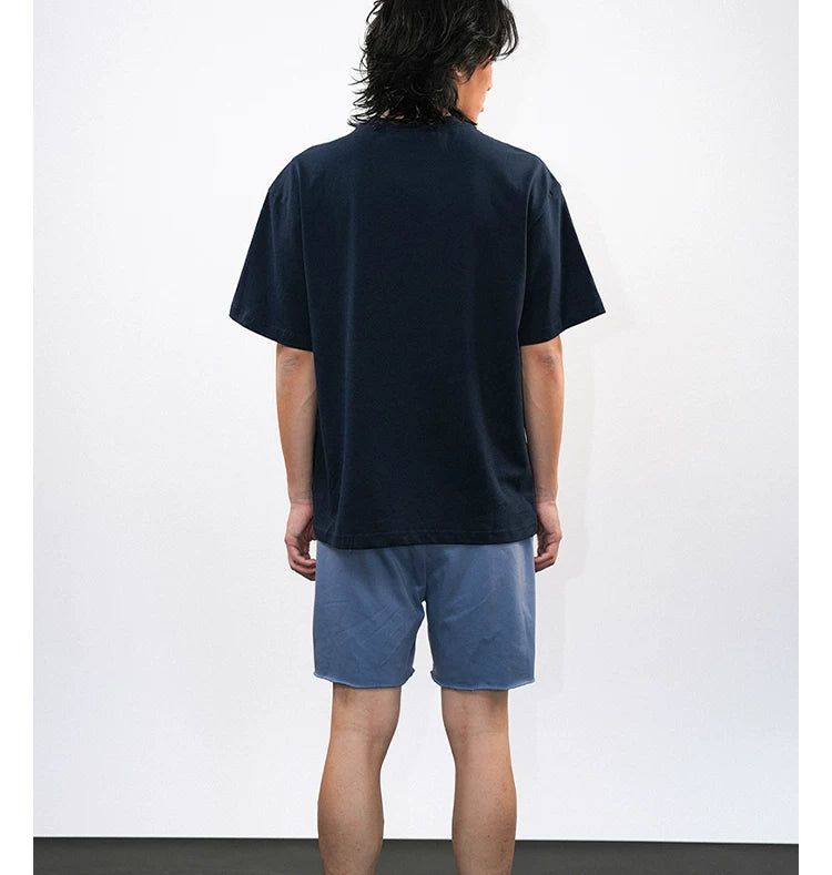 O3PARK Micro Loose Versatile Crew Neck Casual Tee