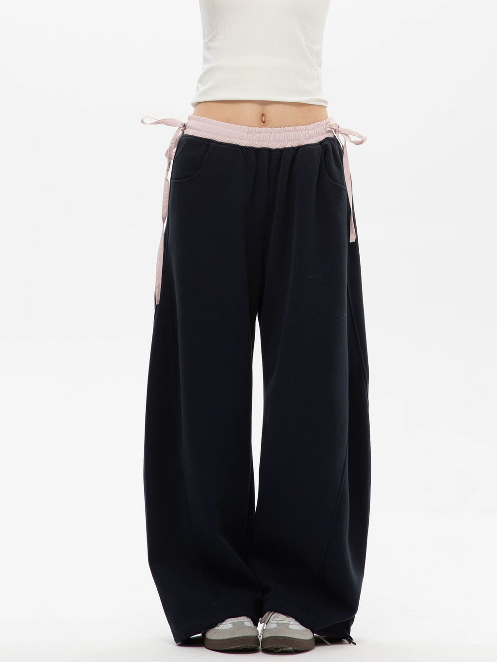 ICH MODE Loose Casual Straight Wide Leg Sweatpants