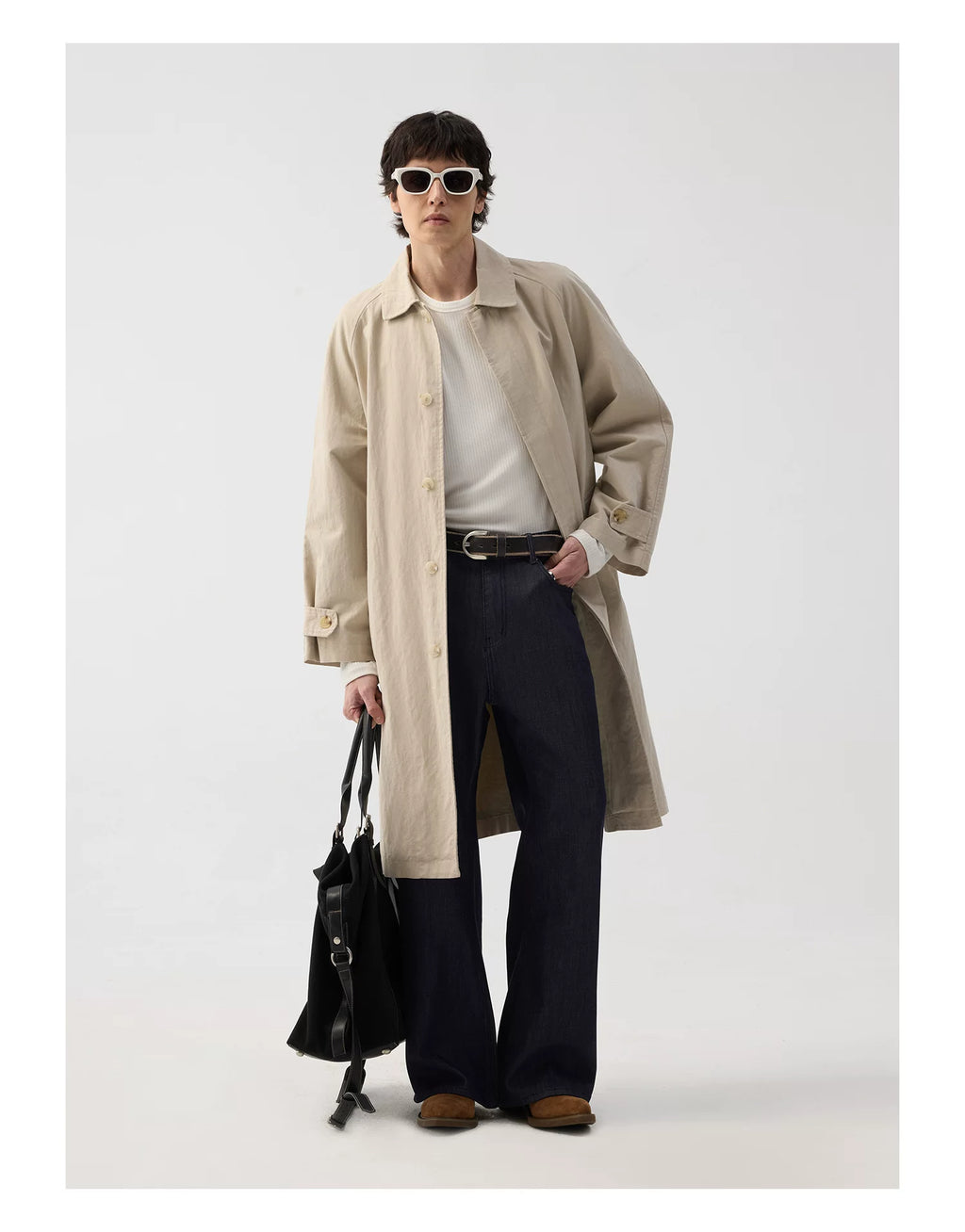 TERRAINCOGNITA Casual Suede Leather Shoulder Messenger Bag