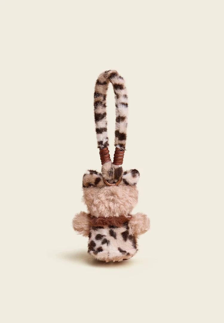 HAVEROSE Leopard Print Bear Pendant Doll Plush Doll