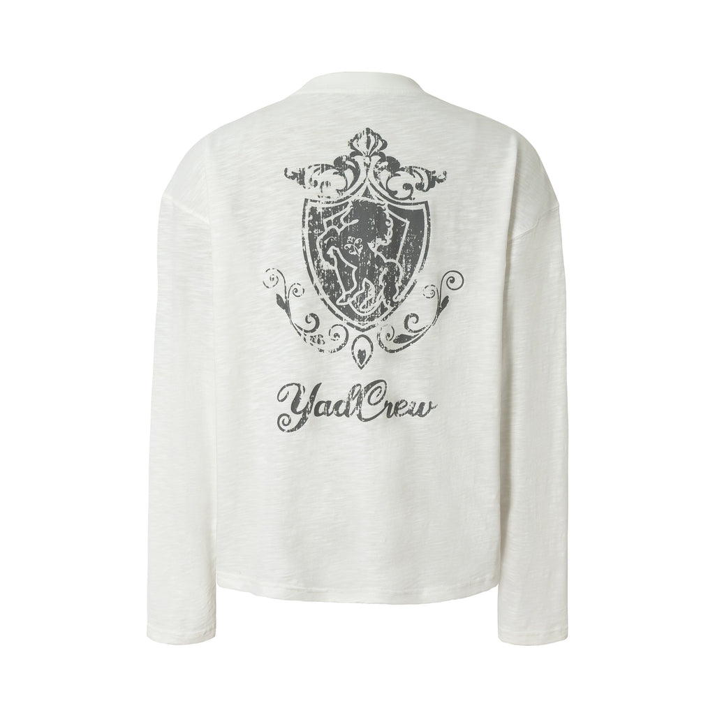YADcrew retro Year of the Horse long-sleeved T-shirt