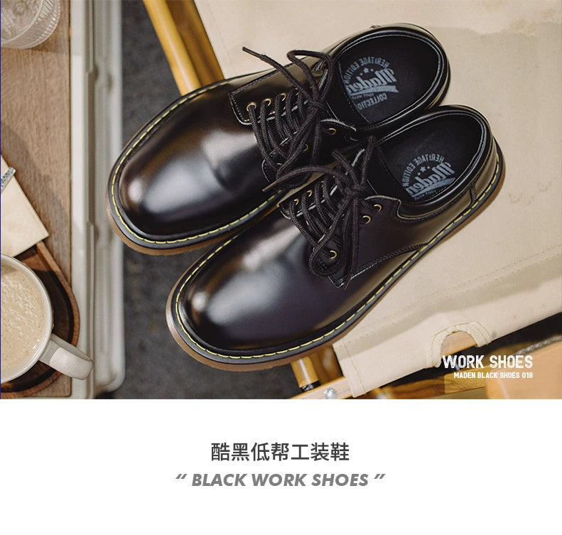 Maden British Soft Bottom Low Top Martin Boots