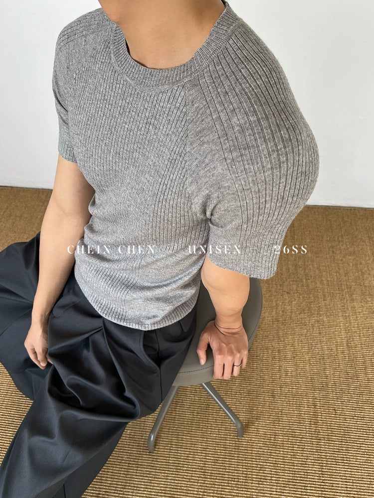 Chein Stretch Knitted Versatile Tee