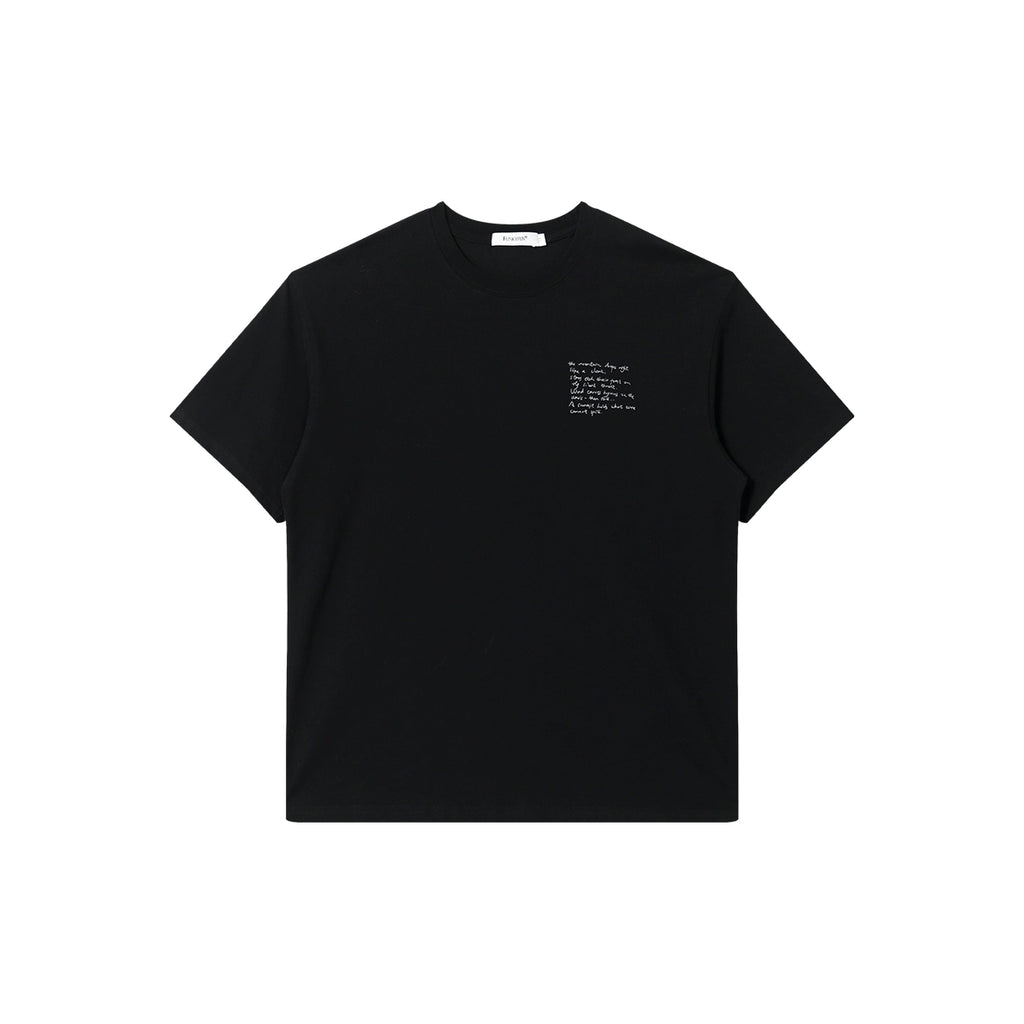 FUNKYFUN Digital Printing Plant Slogan Loose Tee