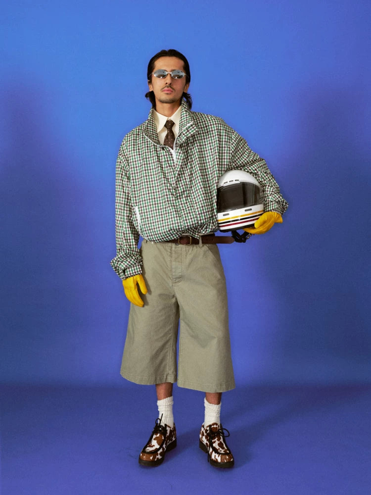 TREclub Vintage Casual Seven-Point Tooling Shorts