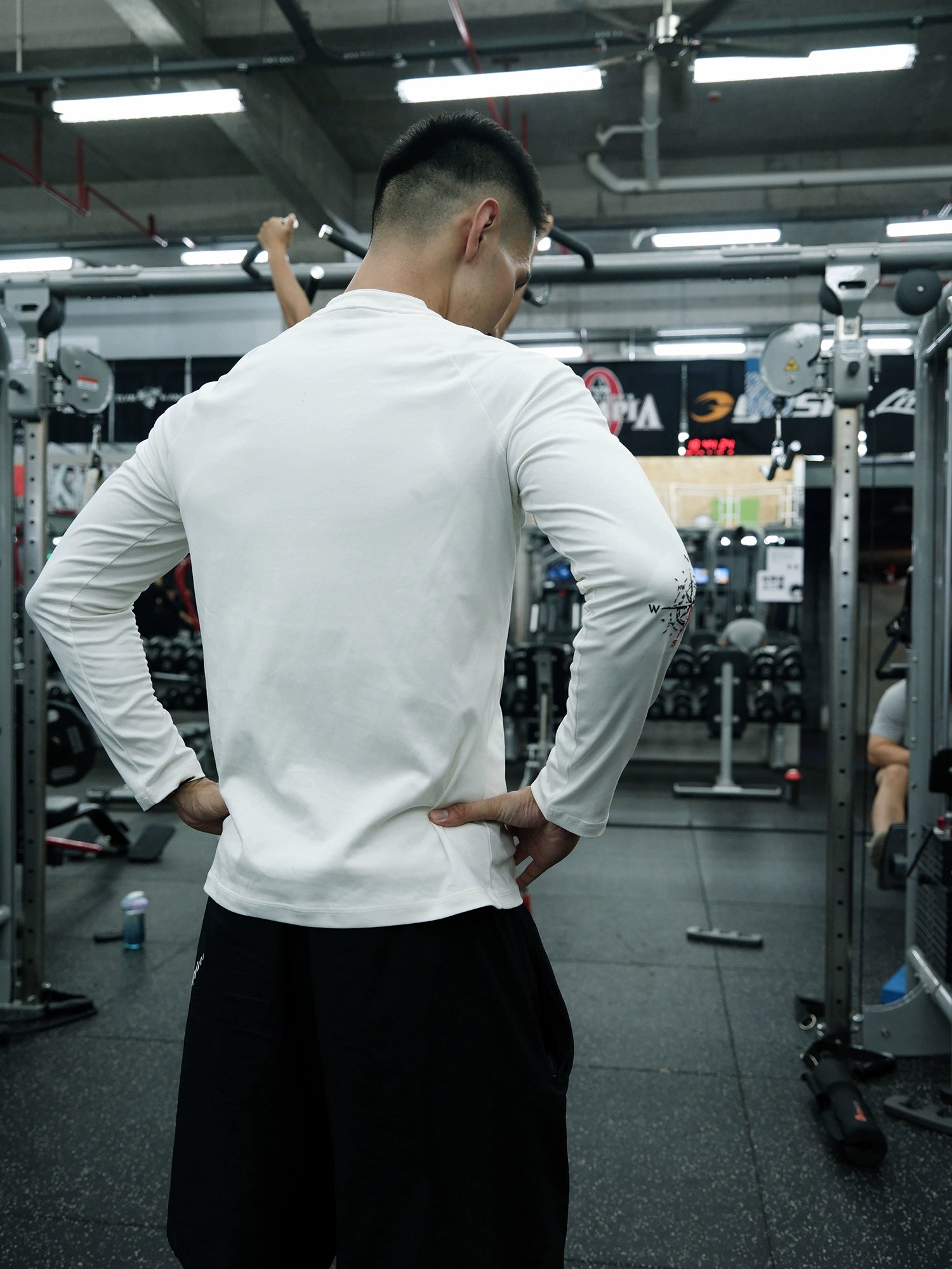 GTAL Casual Henry Collar Embroidered Long Sleeve