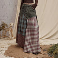 UNIREE Denim Woven Splicing Irregular Skirt