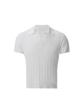 BALITONE Vintage Slim-Fit Knitted Polo Shirt