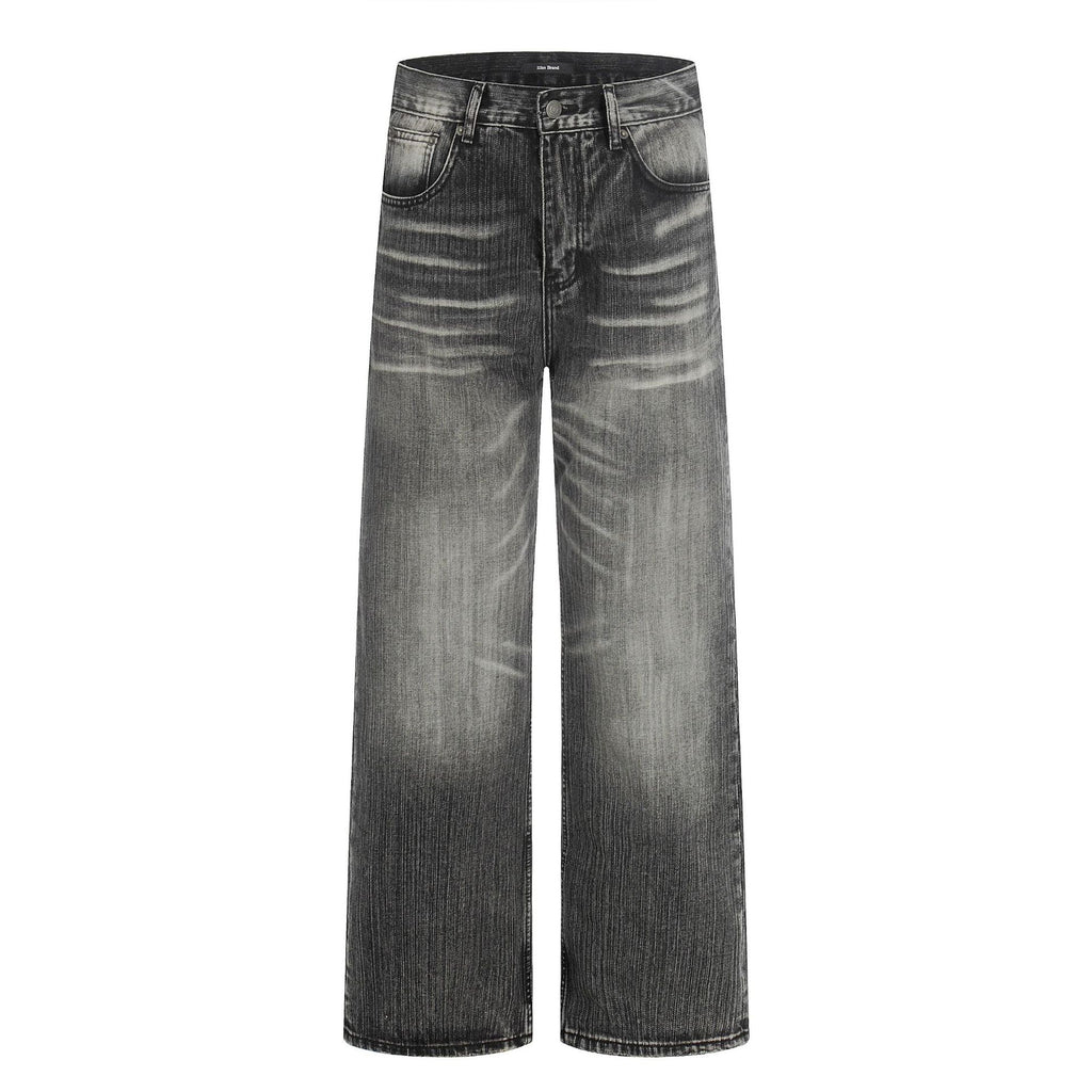 11KN Vintage Loose and Versatile Wide Leg Straight Jeans