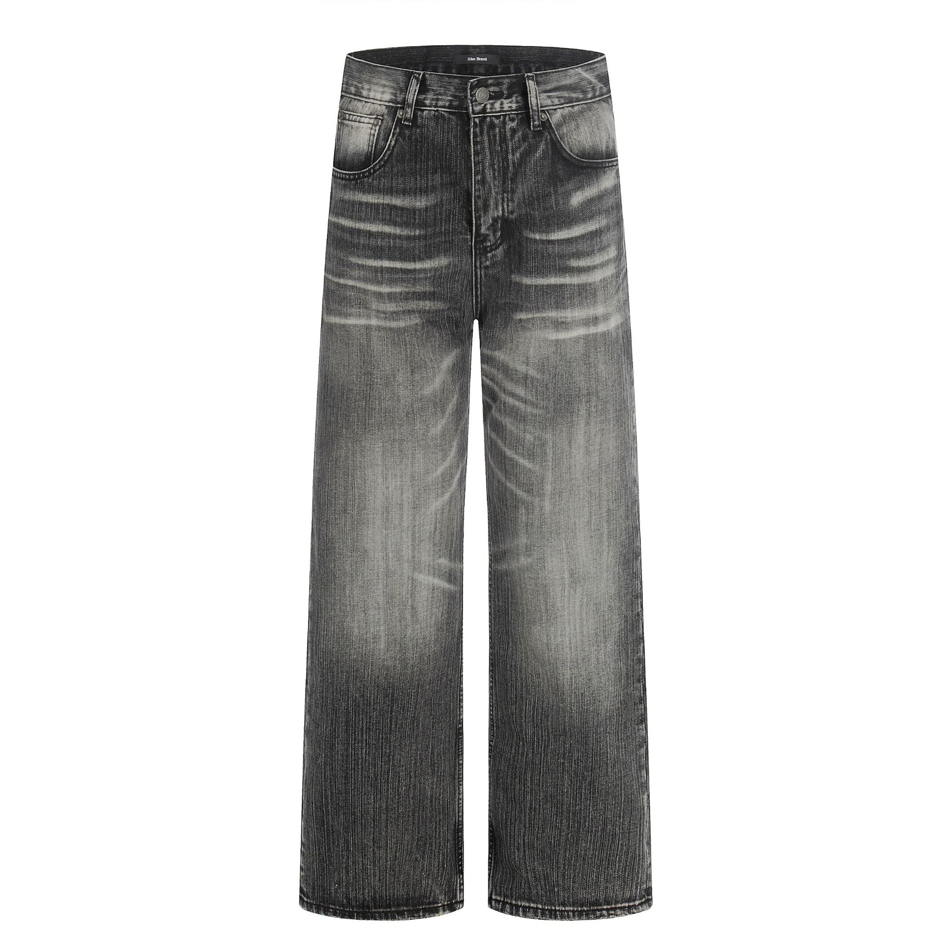 11KN Vintage Loose and Versatile Wide Leg Straight Jeans