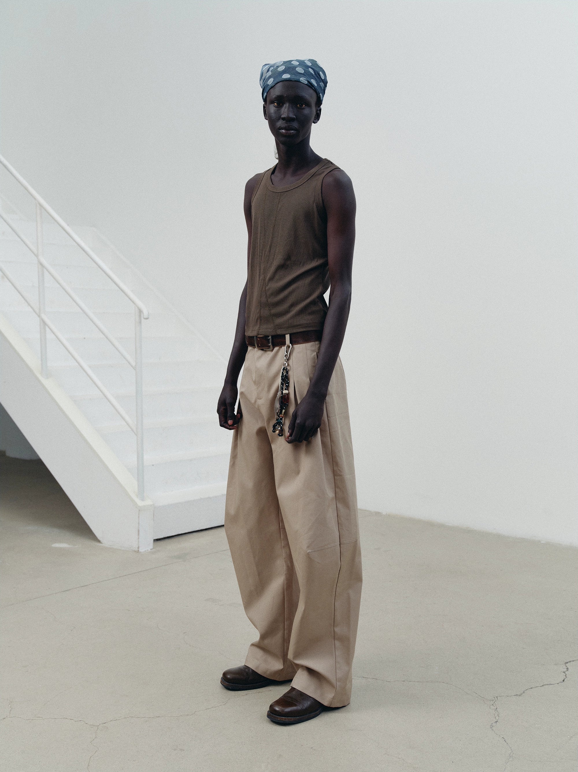 NOT UGLY Smooth Stitch Three-color Waist Fit Vest