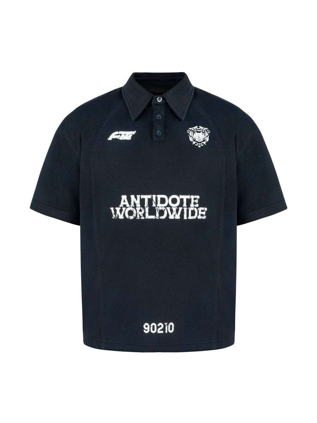 ANTIDOTE Sports Badge Lapel Polo Shirt