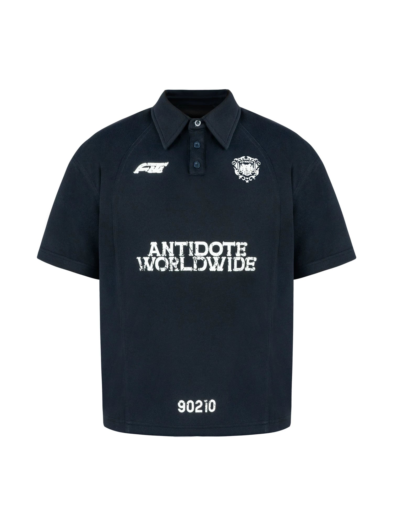 ANTIDOTE Sports Badge Lapel Polo Shirt