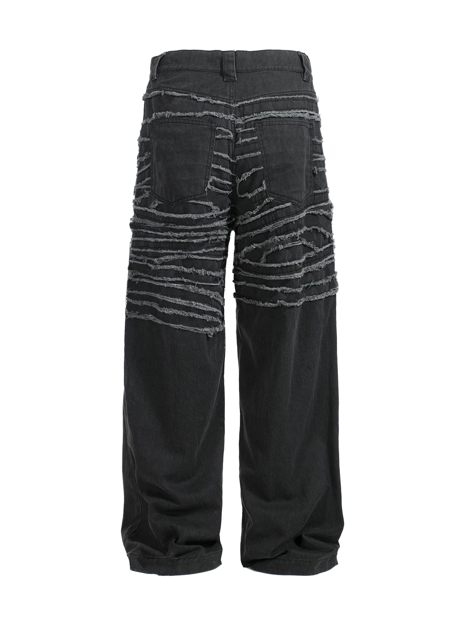 TZ Killer Fringed Old Loose Versatile Jeans